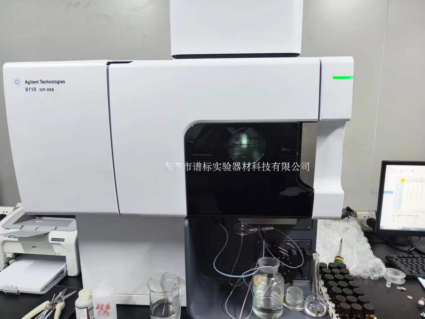 安捷倫電感耦合等離子發(fā)射光譜儀ICPOES 5110 在東莞某檢測(cè)安裝調(diào)試