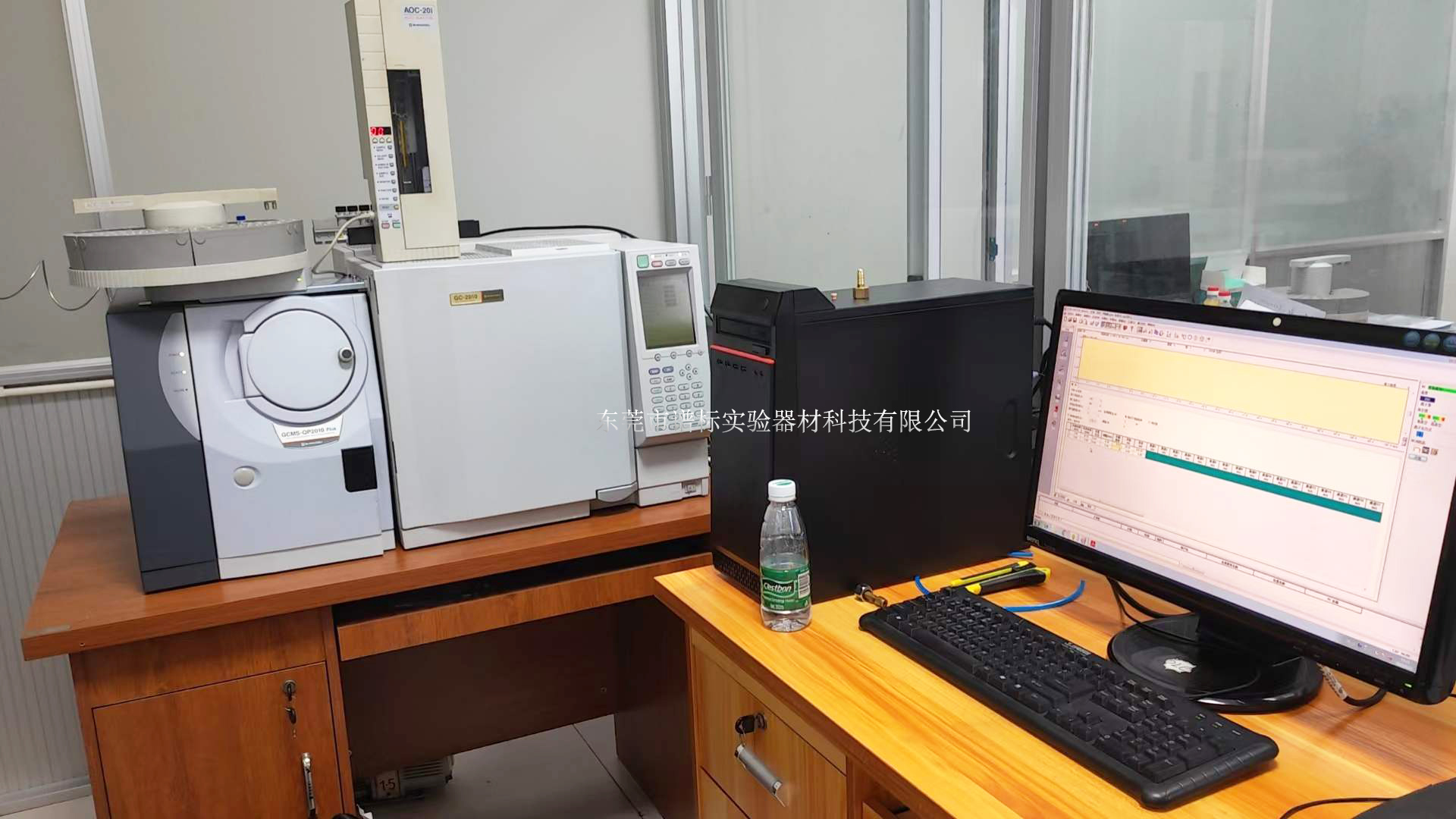 安捷倫氣質(zhì)聯(lián)用儀GCMS，QP2010PLUS+塔盤及其他前處理設(shè)備在廣州安裝調(diào)試完畢